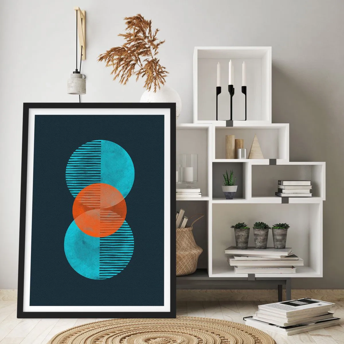 Plagát v čiernom ráme - Symetrická kompozícia - 70x100 cm