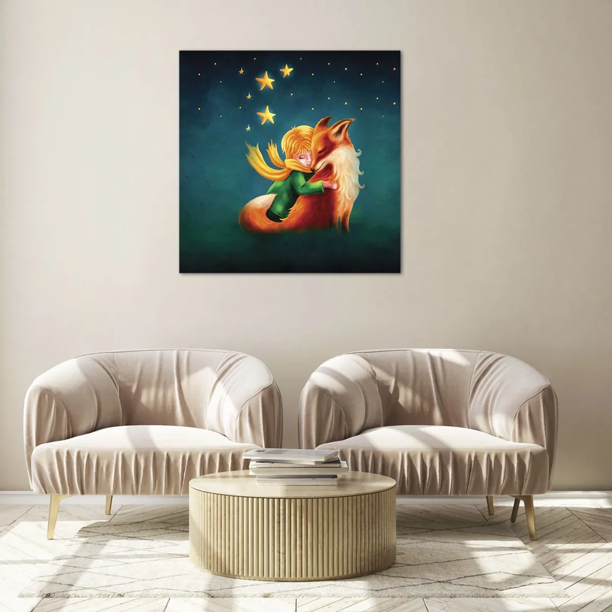 Obraz na skle - Malý princ - 40x40 cm