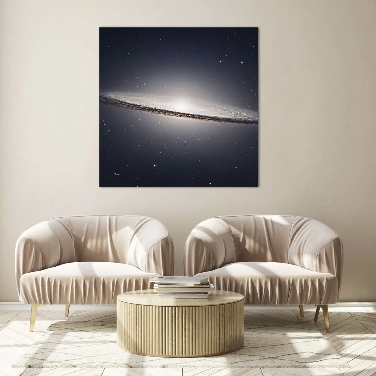 Obraz na skle - Kedysi dávno v jednej preďalekej galaxii… - 60x60 cm