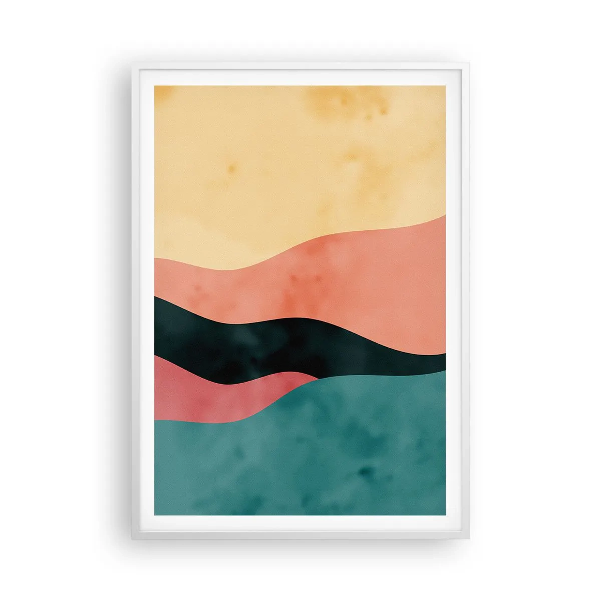 Plagát v bielom ráme - Kompatibilný nesúlad - 70x100 cm