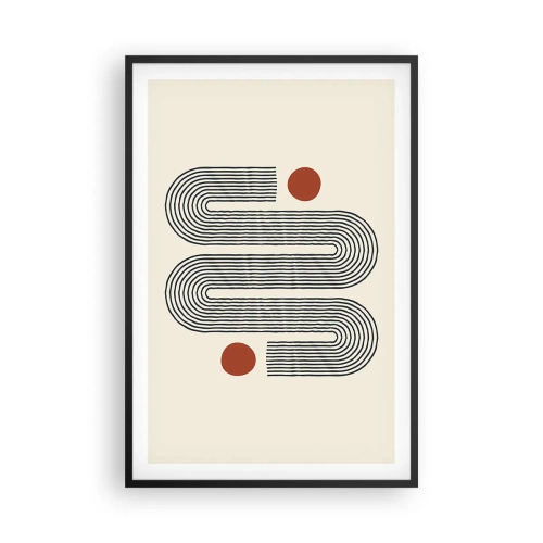 Plagát v čiernom ráme - Od začiatku do konca - 61x91 cm