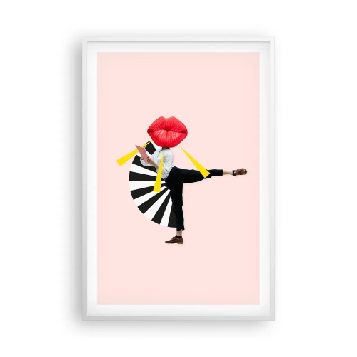 Plagát v bielom ráme - Surrealistický pop-art - 61x91 cm