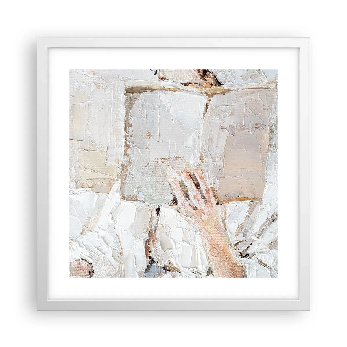 Plagát v bielom ráme - V inom svete - 40x40 cm