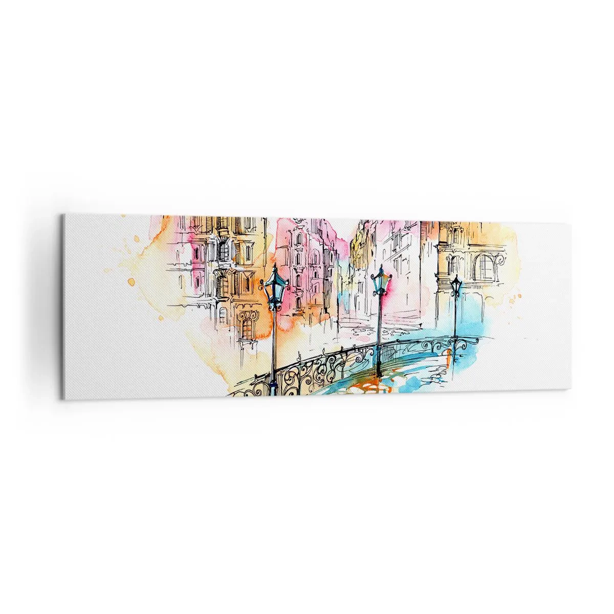 Obraz na plátne - Srdce mesta - 160x50 cm