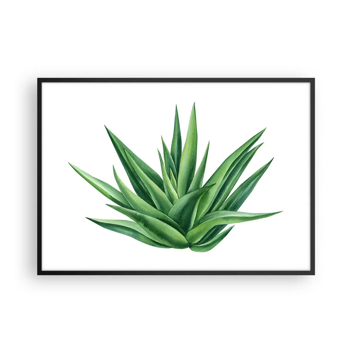 Plagát v čiernom ráme - Zelená – sila – život - 100x70 cm