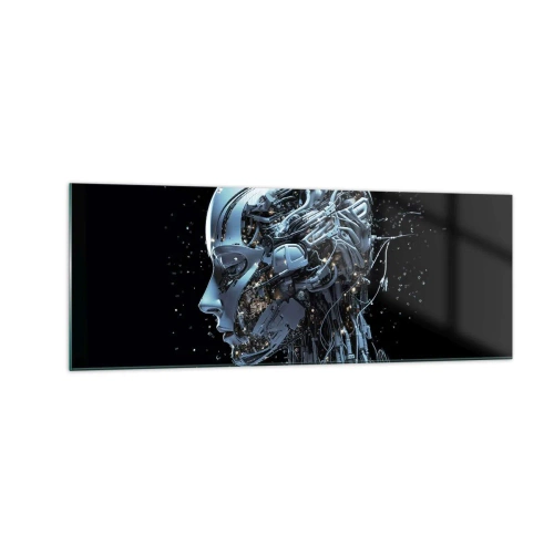 Obraz na skle - Technológia je žena - 140x50 cm
