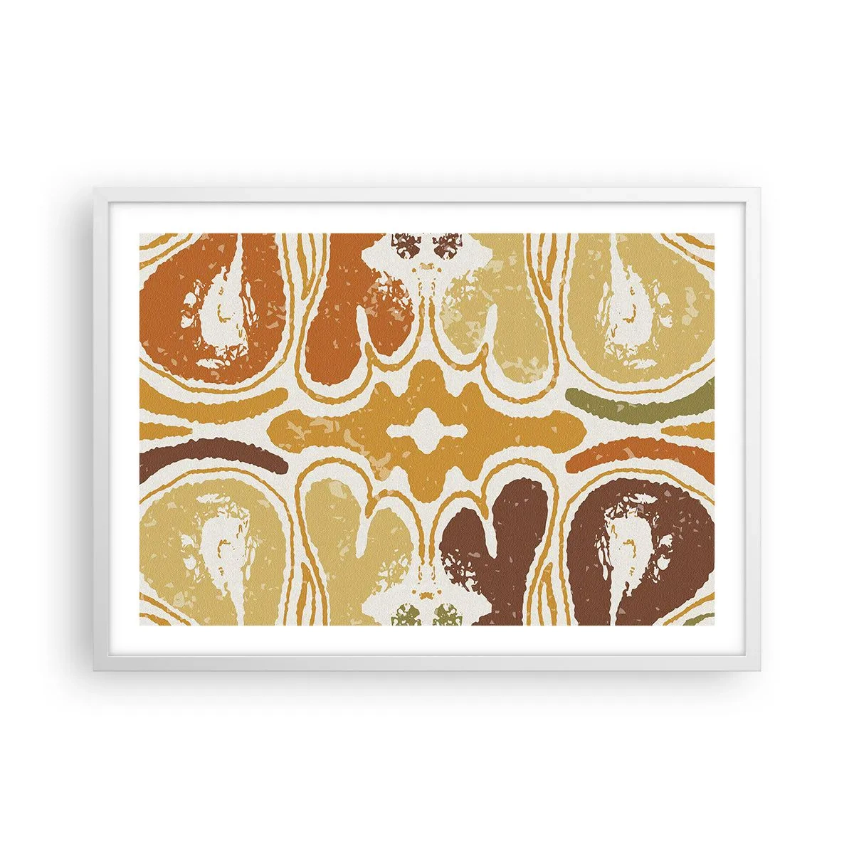 Plagát v bielom ráme - Sentimentálna abstrakcia - 70x50 cm