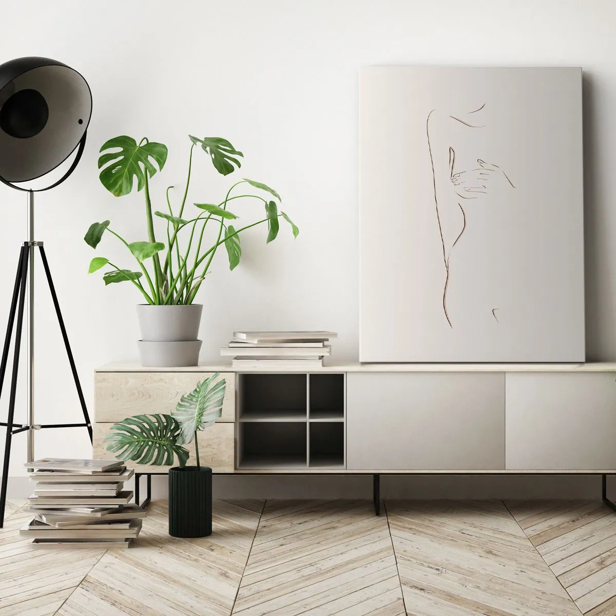 Obraz na plátne - Tvar túžby - 55x100 cm