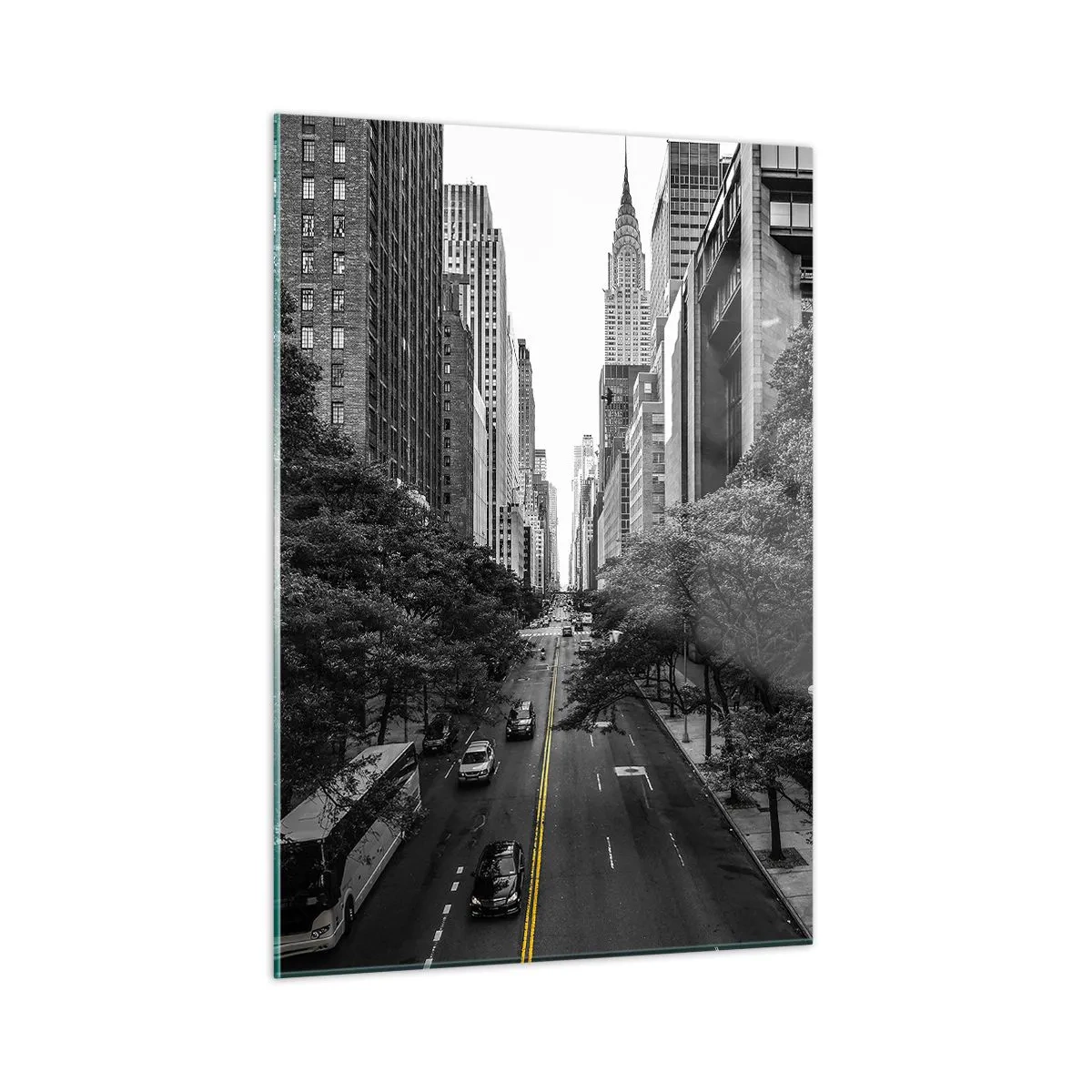 Obraz na skle - Newyorské ráno - 50x70 cm