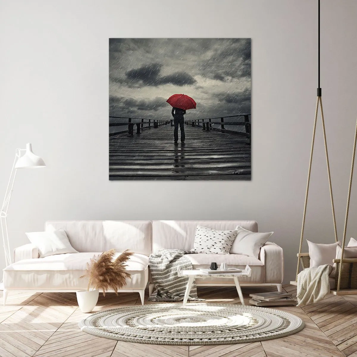 Obraz na plátne - Nevadí, že prší - 40x40 cm