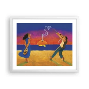 Plagát v bielom ráme - Viac ako hviezda z neba - 50x40 cm