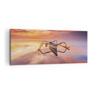 Obraz na plátne - Pokoj tropického večera - 100x40 cm