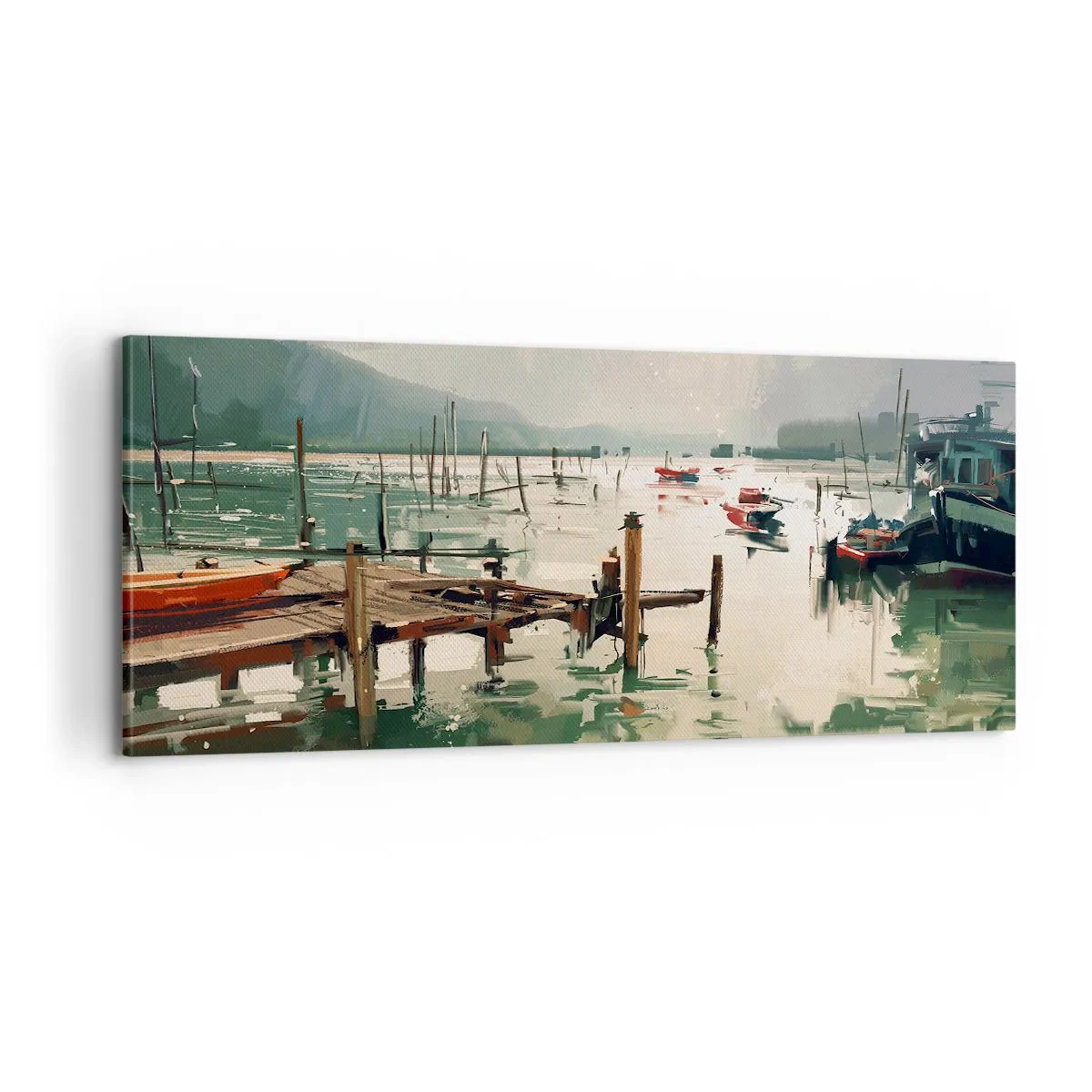 Obraz na plátne - Zaliate roztaveným mesiacom - 100x40 cm