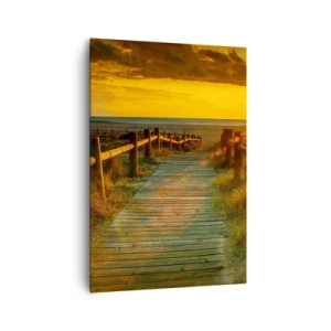 Obraz na plátne - Vykúpané v starom zlate - 70x100 cm