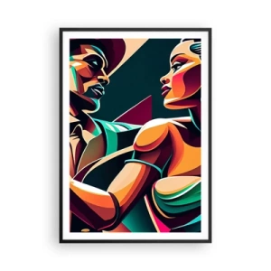 Plagát v čiernom ráme - V rytme srdca - 70x100 cm