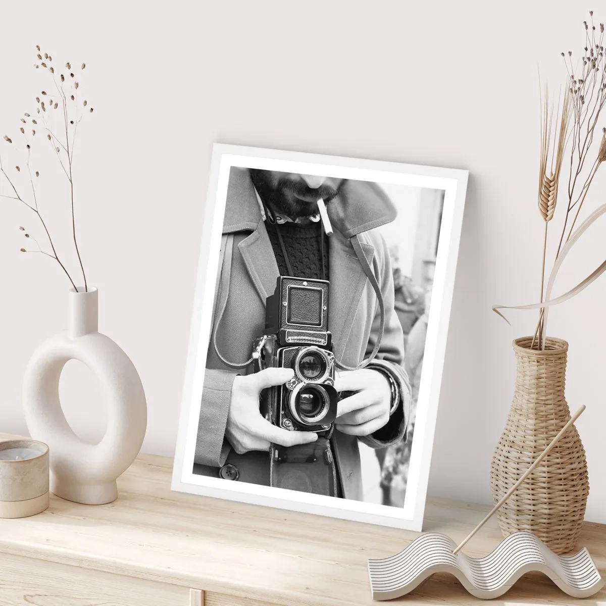 Plagát v bielom ráme - V retro štýle - 30x40 cm