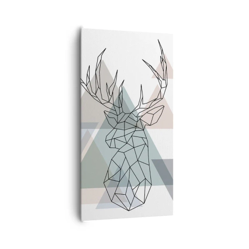 Obraz na plátne - V geometrickom lese - 65x120 cm