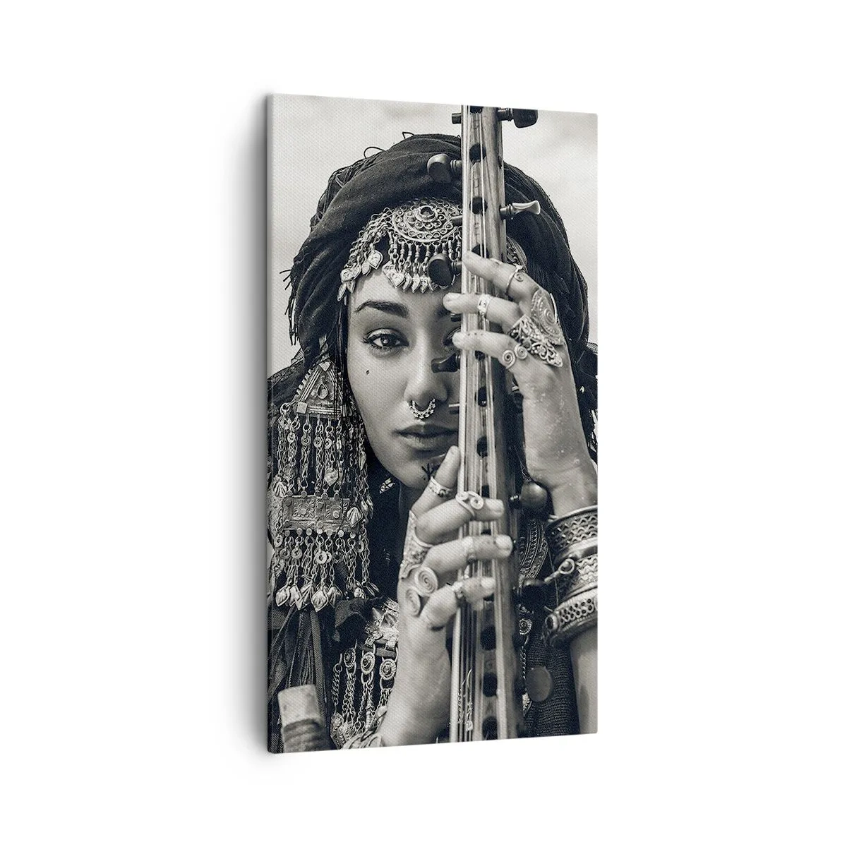 Obraz na plátne - Samotná hudba orientu - 45x80 cm
