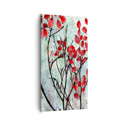 Obraz na plátne - Strom v šarlátovej - 65x120 cm
