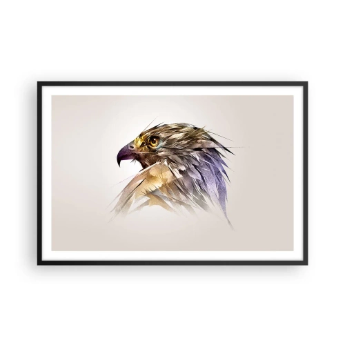 Plagát v čiernom ráme - Portrét bojovníka - 91x61 cm