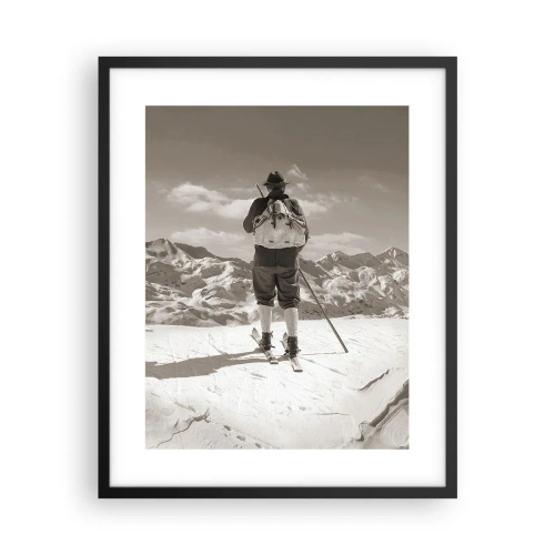 Plagát v čiernom ráme - Rovnaké hory - 40x50 cm
