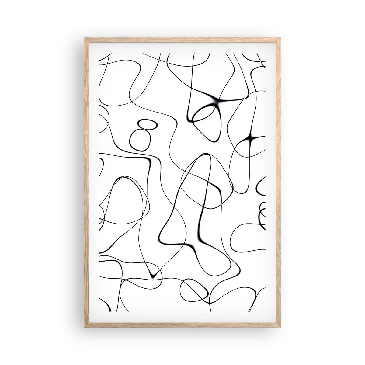 Plagát v ráme zo svetlého duba - Cesty života, zákruty osudu - 61x91 cm