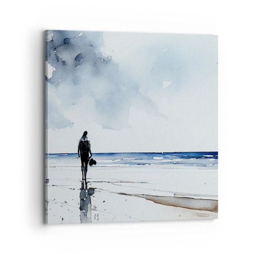 Obraz na plátne - Rozhovor s morom - 70x70 cm