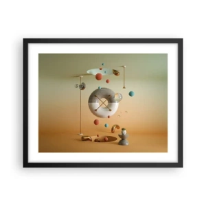 Plagát v čiernom ráme - Všetko je možné - 50x40 cm