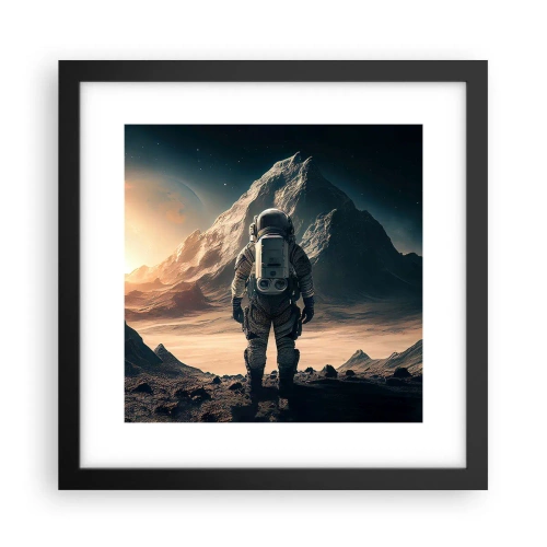 Plagát v čiernom ráme - Nová výzva - 30x30 cm