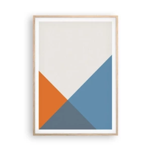 Plagát v ráme zo svetlého duba - Pod uhlom… - 70x100 cm