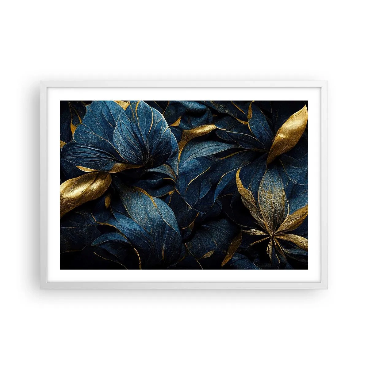 Plagát v bielom ráme - Podšívané zlatom - 70x50 cm
