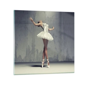 Obraz na skle - Ľahko ako vták - 50x50 cm