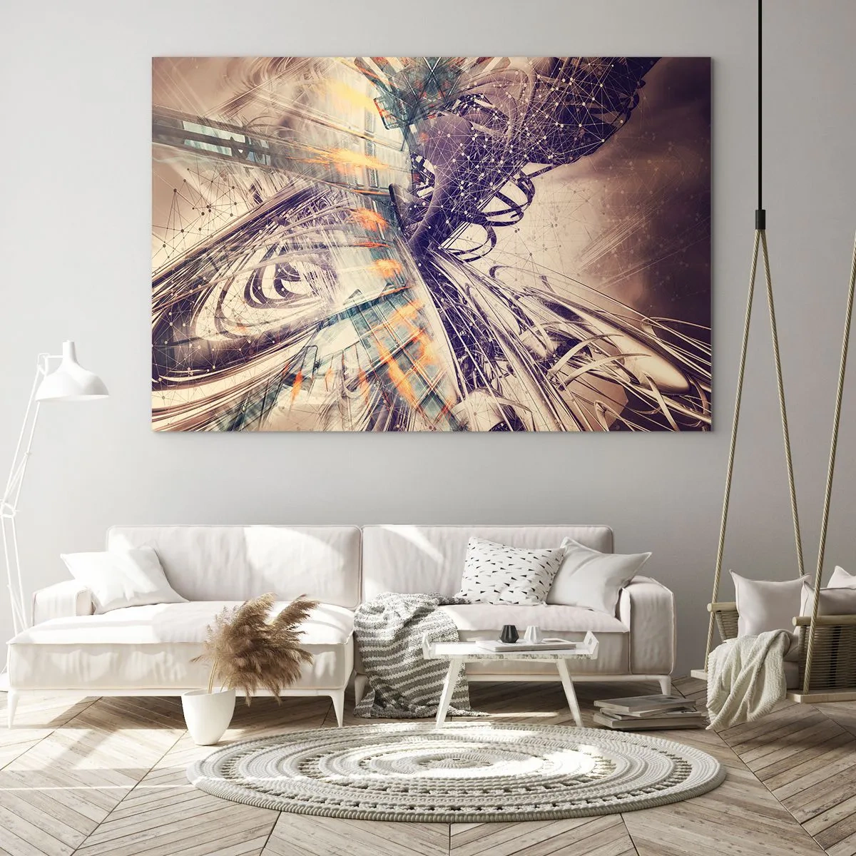 Obraz na skle - Vo veľkom zhone - 100x70 cm