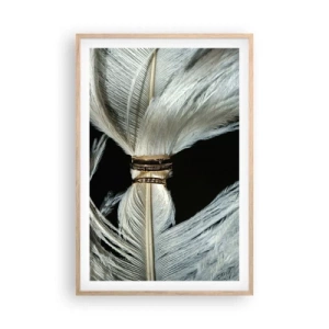 Plagát v ráme zo svetlého duba - …a neopustím ťa…. - 61x91 cm