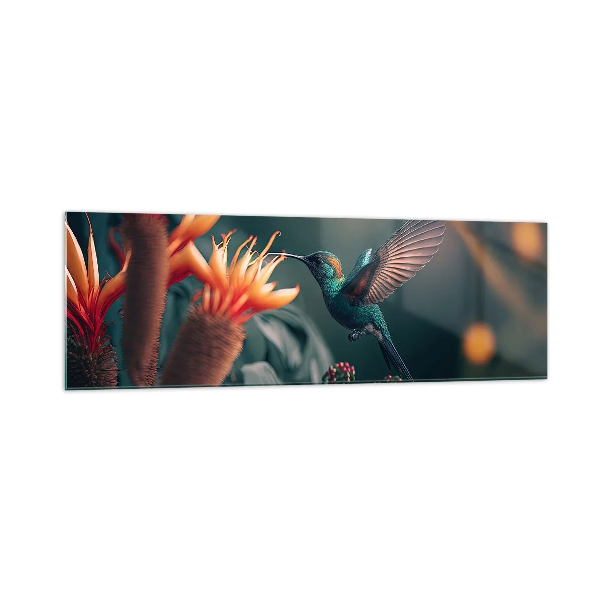 Obraz na skle - Skutočne pestrý život - 160x50 cm