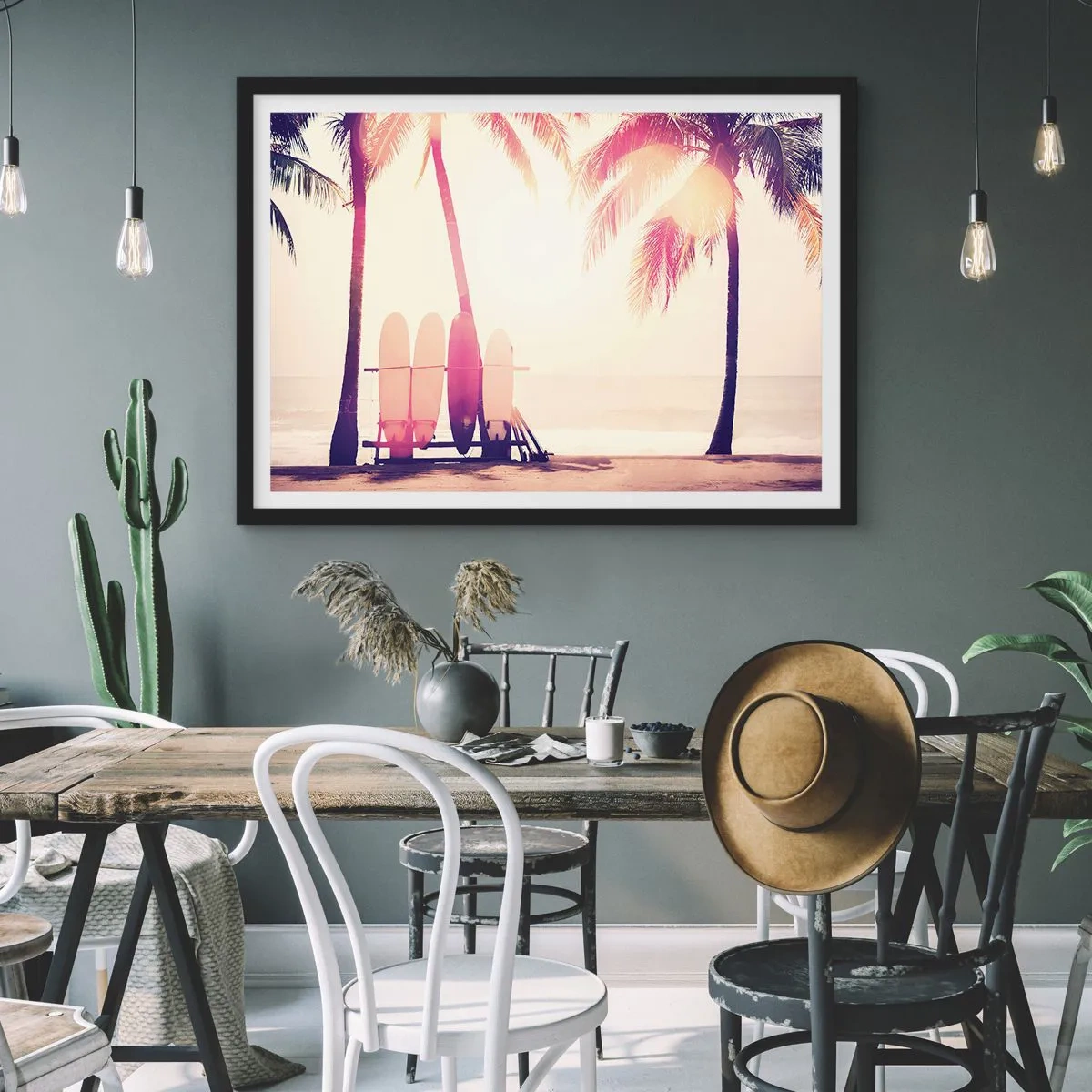 Plagát v čiernom ráme - Bude to skvelý deň - 91x61 cm