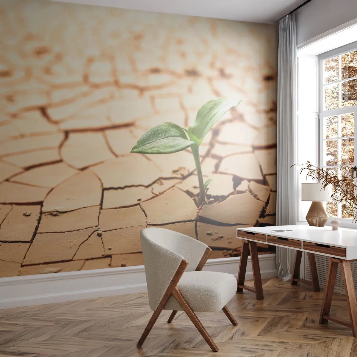 Fototapeta Standard Eco - Nespútaná sila života - Príroda, Rastlina, Sucho - 200x140 cm