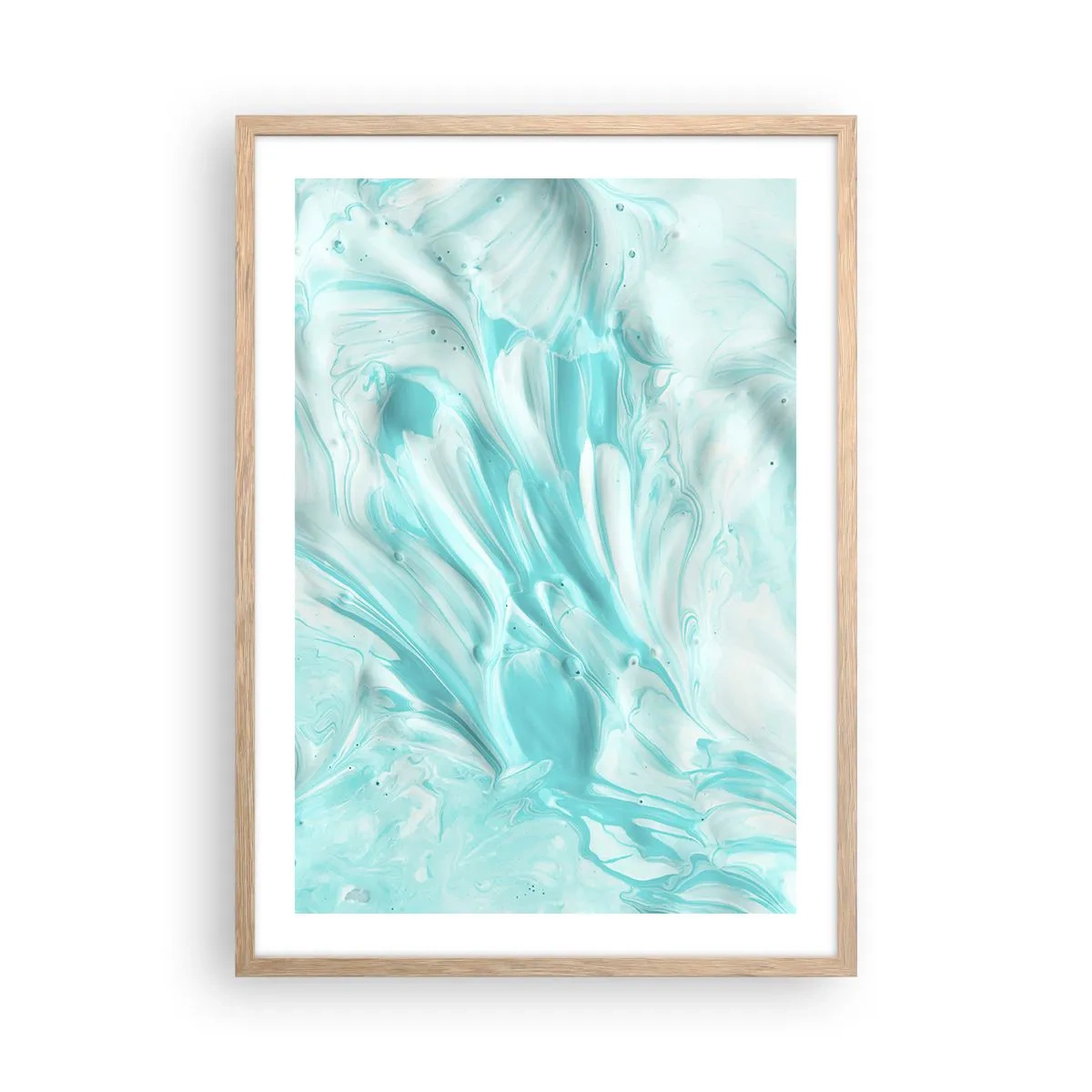 Plagát v ráme zo svetlého duba - Navždy spolu - 50x70 cm