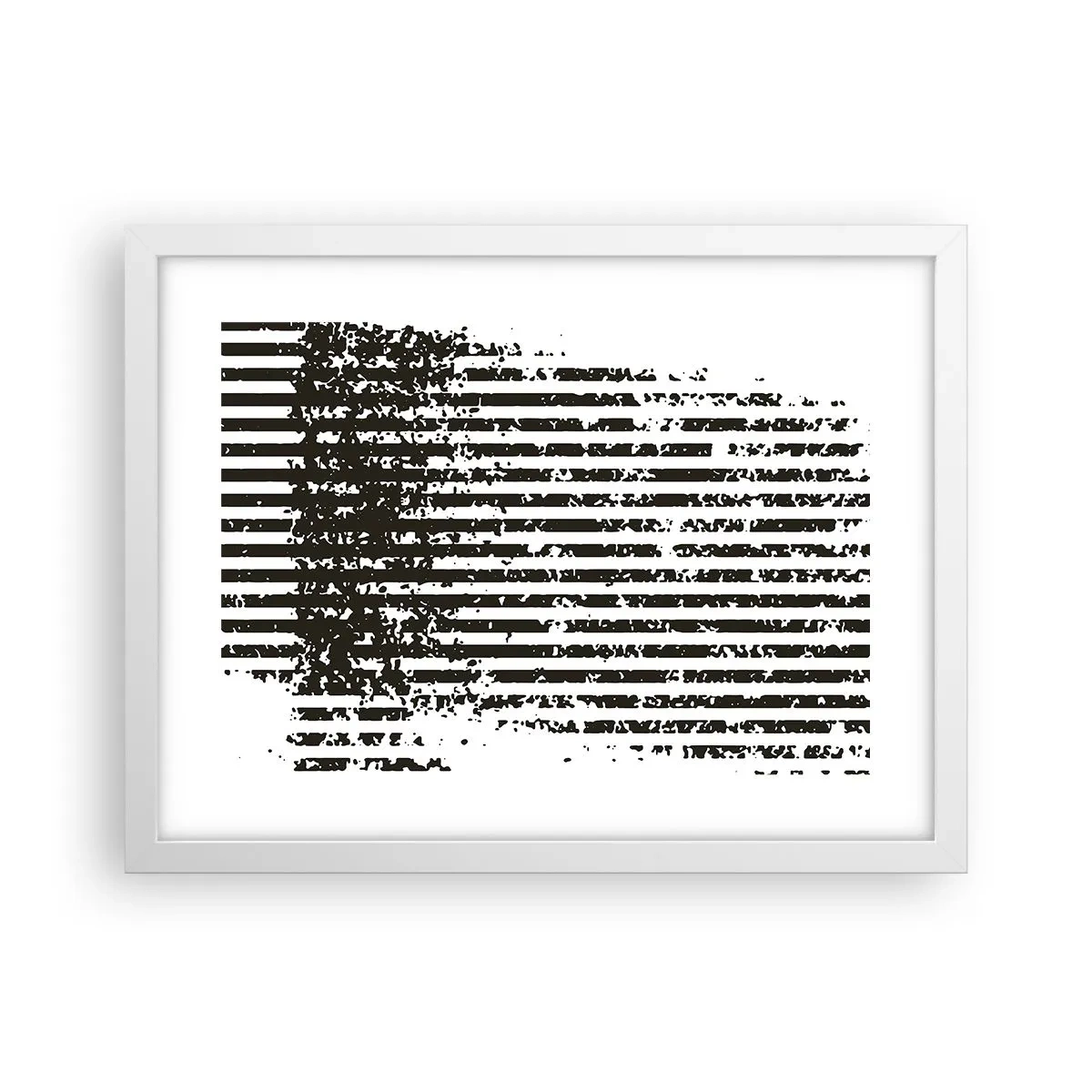 Plagát v bielom ráme - Rytmus a šum - 40x30 cm