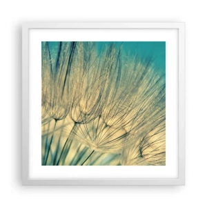 Plagát v bielom ráme - Čakanie na vietor - 40x40 cm