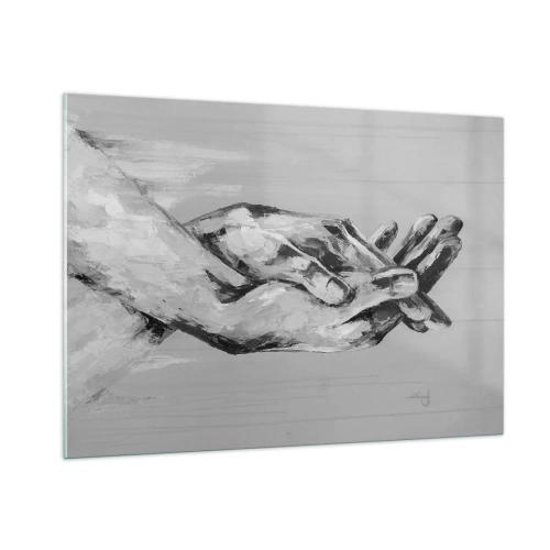 Obraz na skle - Začiatok… - 100x70 cm