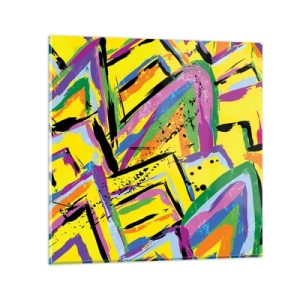 Obraz na skle - Až kričí radosťou - 50x50 cm