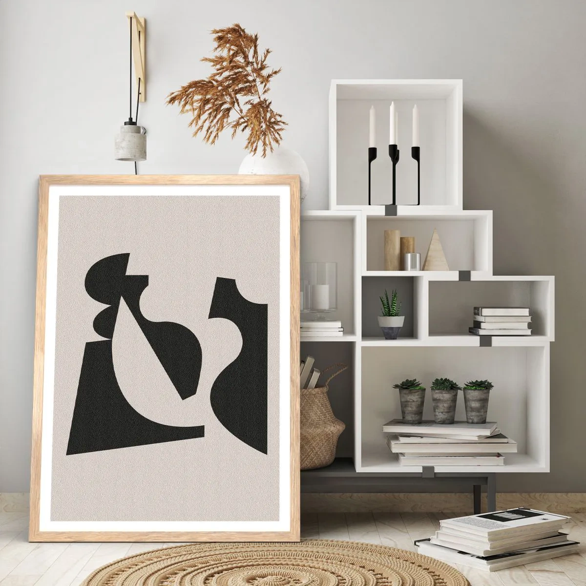 Plagát v ráme zo svetlého duba - Na samostatné ukladanie - 61x91 cm