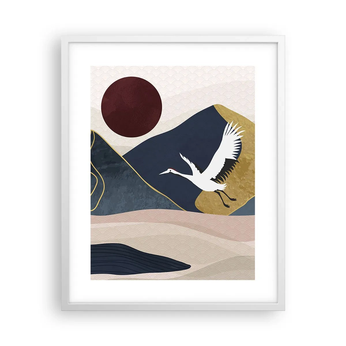 Plagát v bielom ráme - Opäť ubehol ďalší deň - 40x50 cm