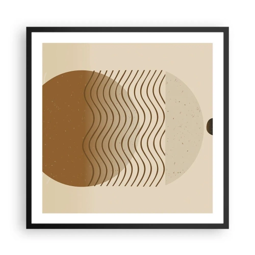 Plagát v čiernom ráme - O pôvode geometrických obrazcov - 60x60 cm