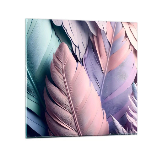 Obraz na skle - Vtáčí štýl - 30x30 cm