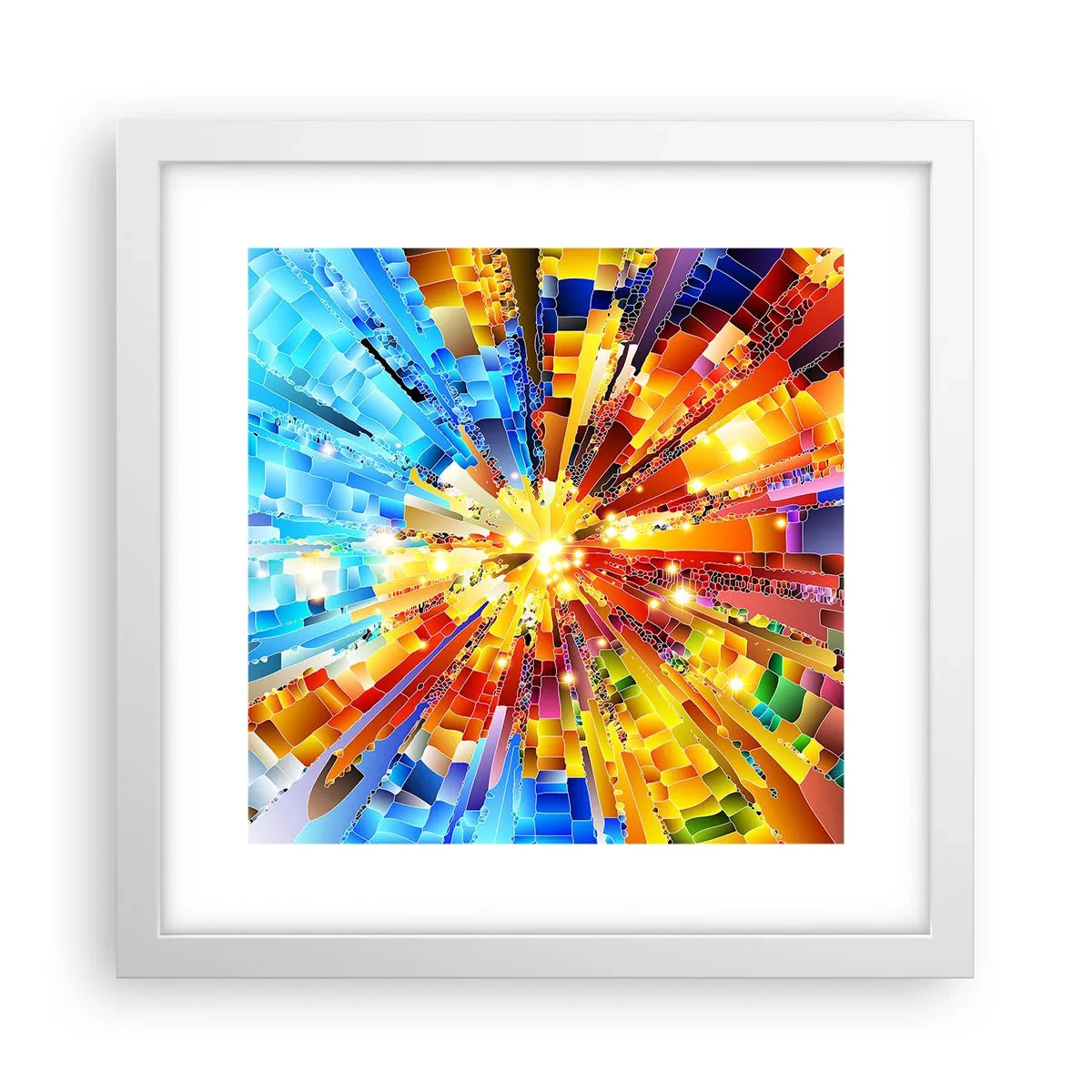 Plagát v bielom ráme - In medias res - 30x30 cm