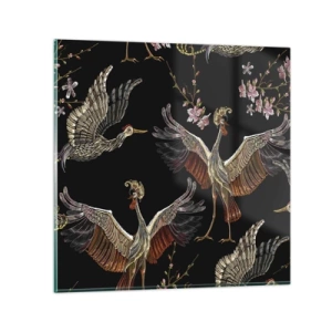 Obraz na skle - Rozprávkový vták - 50x50 cm