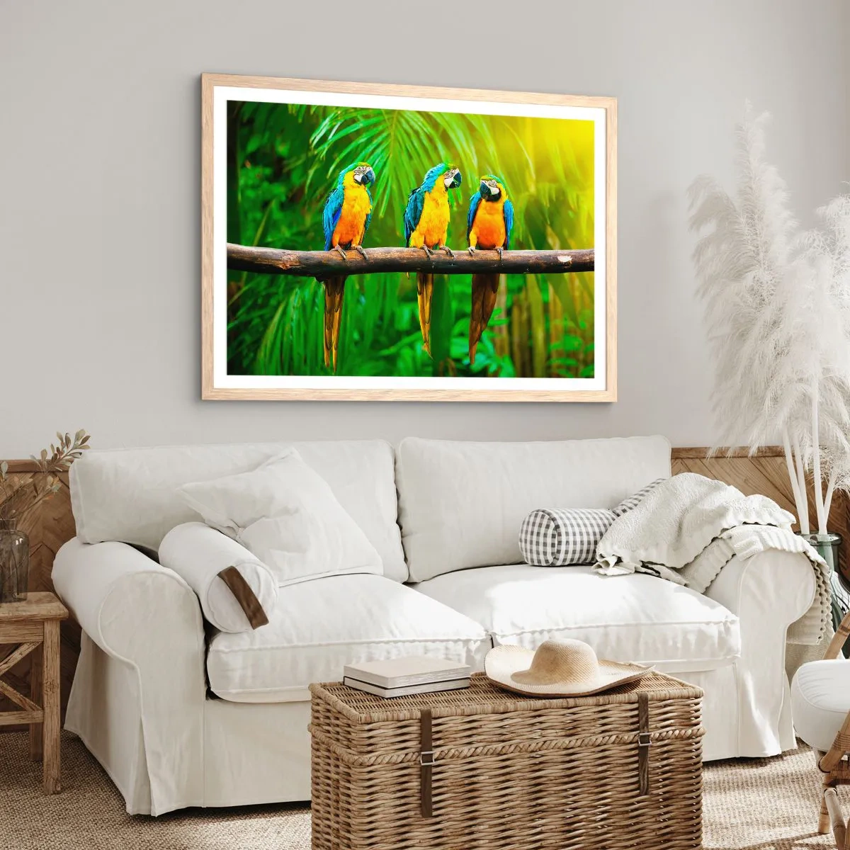 Plagát v ráme zo svetlého duba - Počula si, že ona…? - 91x61 cm