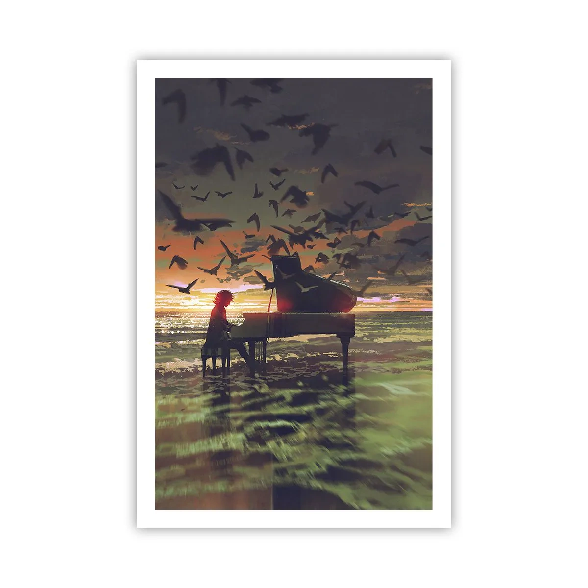 Plagát - Koncert na piano a vlny - 61x91 cm